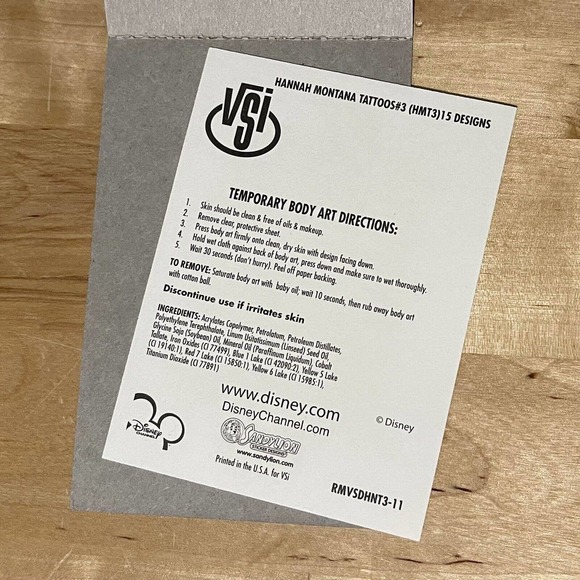 15 Disney Hannah Montana / Miley Cyrus Temporary Tattoos By SandyLion Stickers - Picture 7 of 7